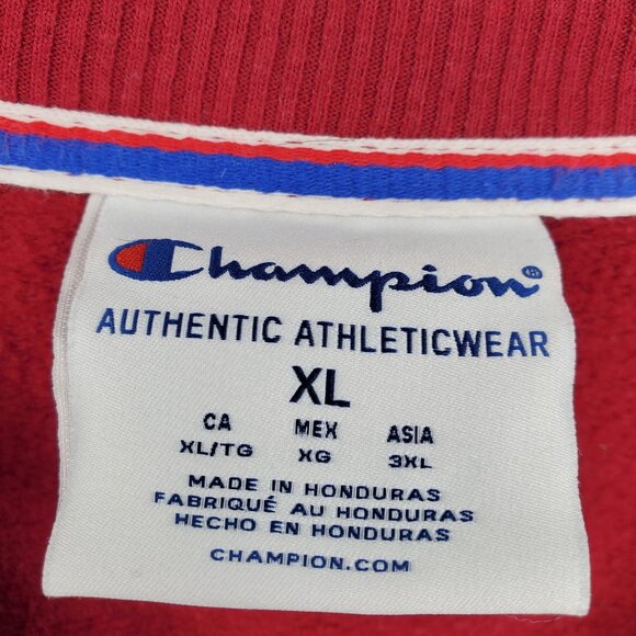 Champion Maroon Women's Long Sleeved Pullover Crewneck Sweater Size XL - Picture 3 of 10